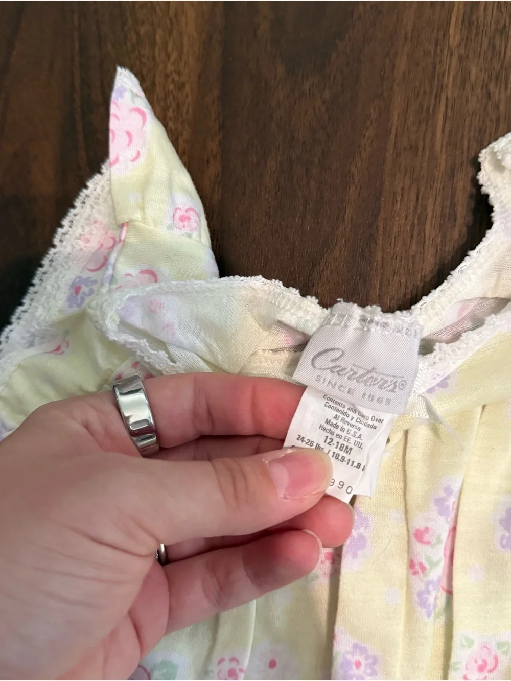 Baby girl vintage Carter’s romper